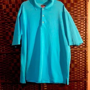 Big and Tall Teal Golf Shirt